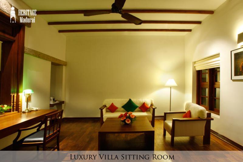 فندق ذا هرتيدج مادوراي المظهر الخارجي الصورة Sitting room of a luxury villa